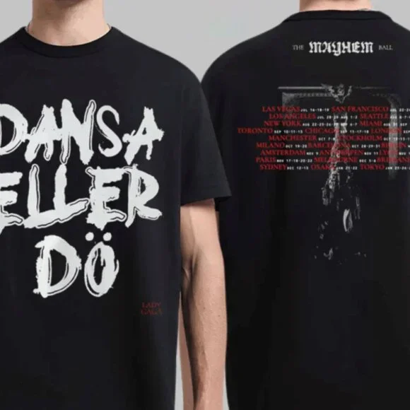 Lady Gaga The Mayhem Ball Tour 2025 2026 T-Shirt 252 - Picture 1 of 6